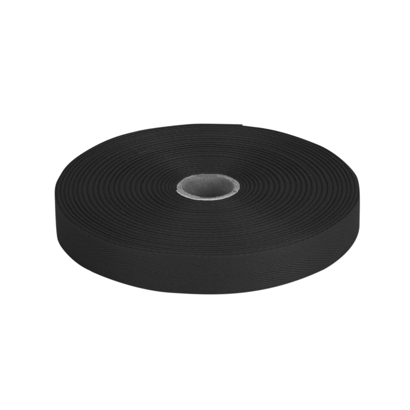 Cotton Twill Tape 25 mm/0,35 mm black (580)