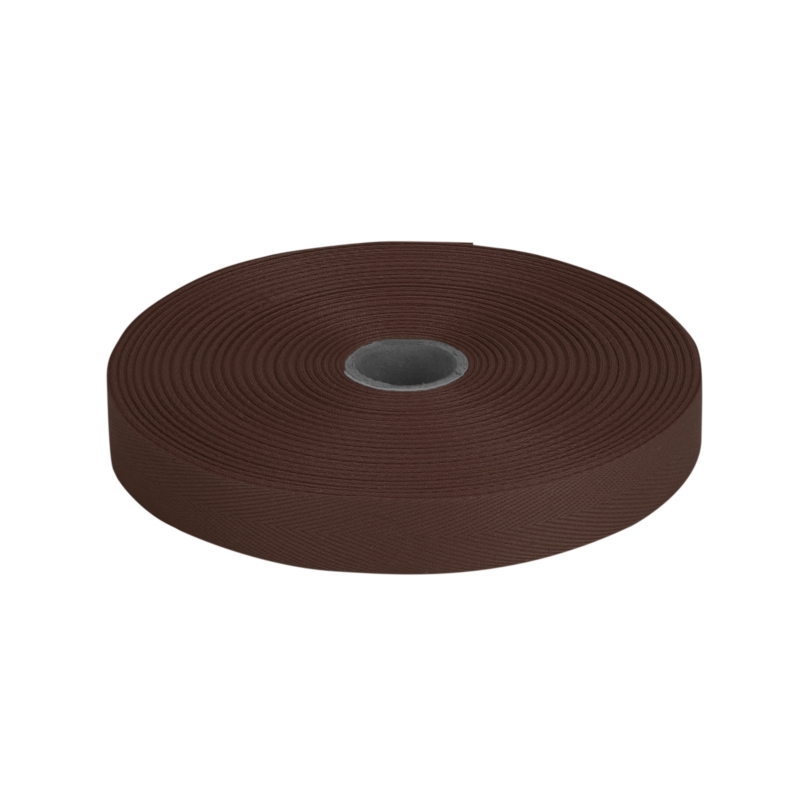 Cotton Twill Tape 25 mm/0,35 mm brown (141)