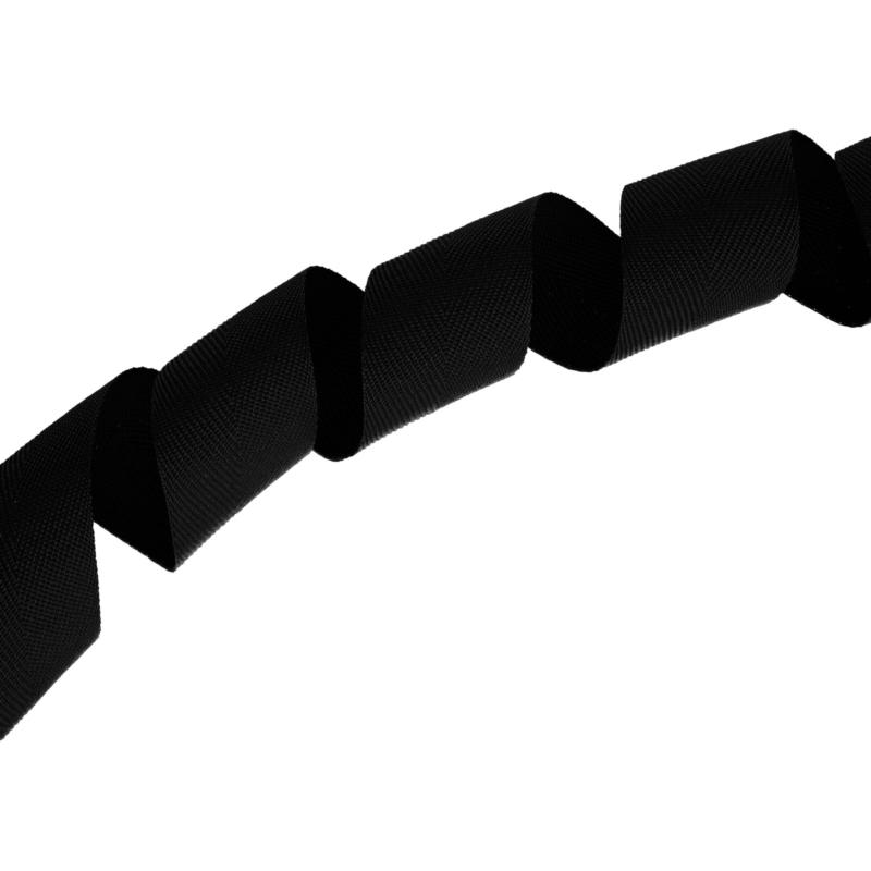 Taśma lamówka jodełka 30 mm/0,8 mm (580) czarna