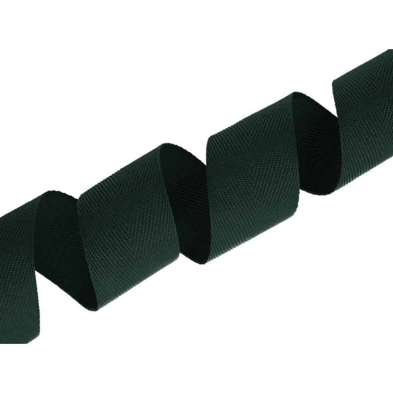 Herringbone twill tape 30 mm/0,8 mm dark green (017)
