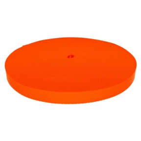 Taśma smyczowa poliestrowa 25 mm/0,9 mm pomarańczowy neon (1002)