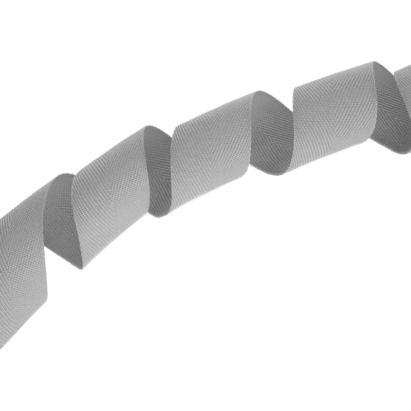 Herringbone twill tape 30 mm/0,8 mm grey (134)