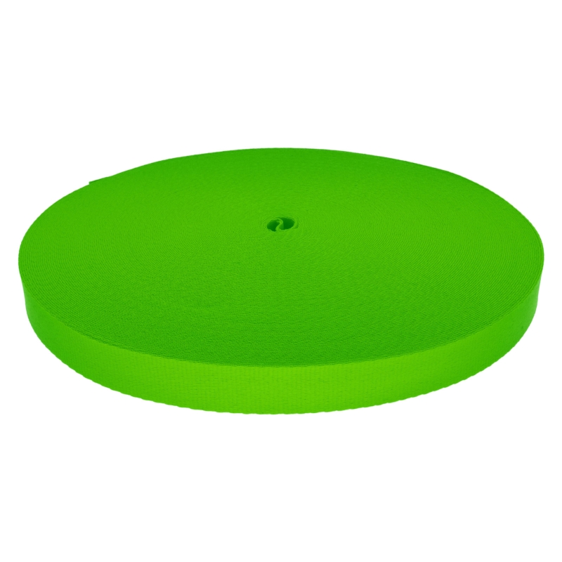 Páska na šňůrku 20 mm jasně zelená 684 pes 50 m