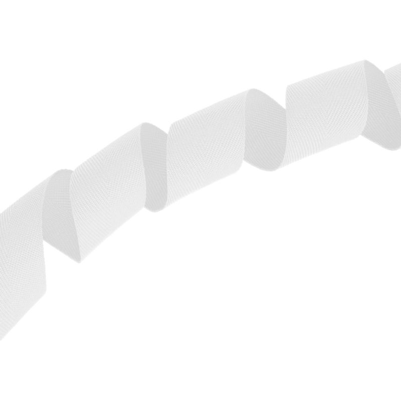 Herringbone twill tape 30 mm/0,8 mm white (501)