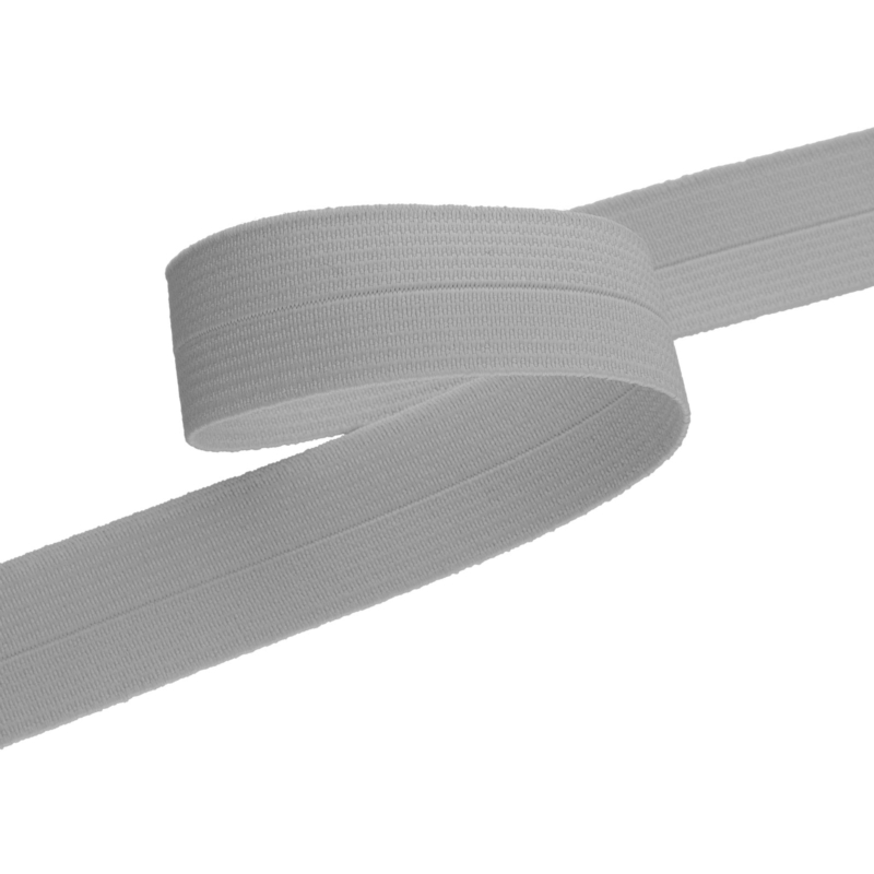 Vázací páska skládaná 23 mm světle šedá