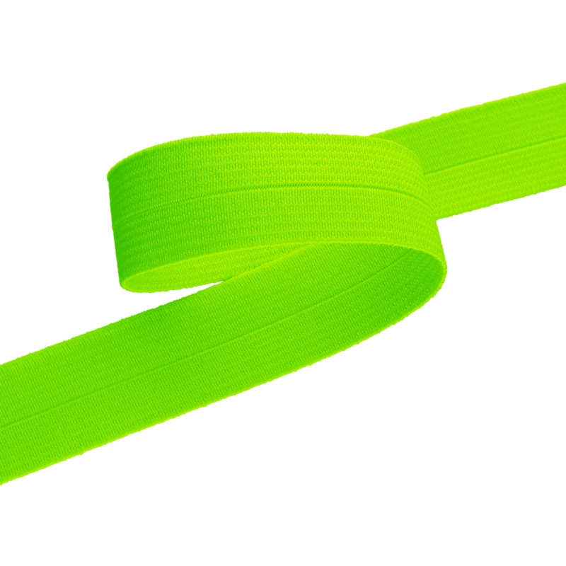 Folded binding tape 23 mm green neon