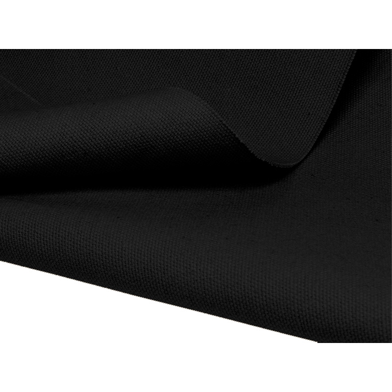 Cotton fabric canvas 360 g/m2 (580) black 150 cm