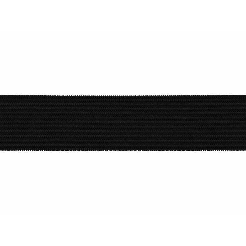 Knitted elastic  tape 20 mm (301) graphite polyester 25 mb