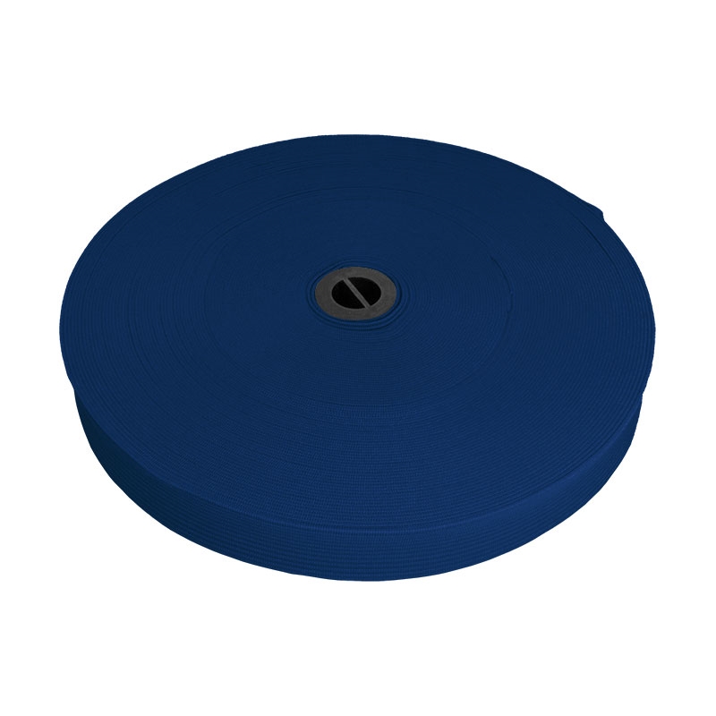 Elastischer band flach gestrickt 20 mm (220) kornblumenblau polyester 25 lm