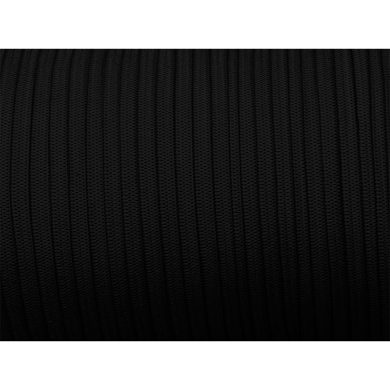 Elastischer band flach gestrickt 7 mm (301) Graphit polyester 100 lm