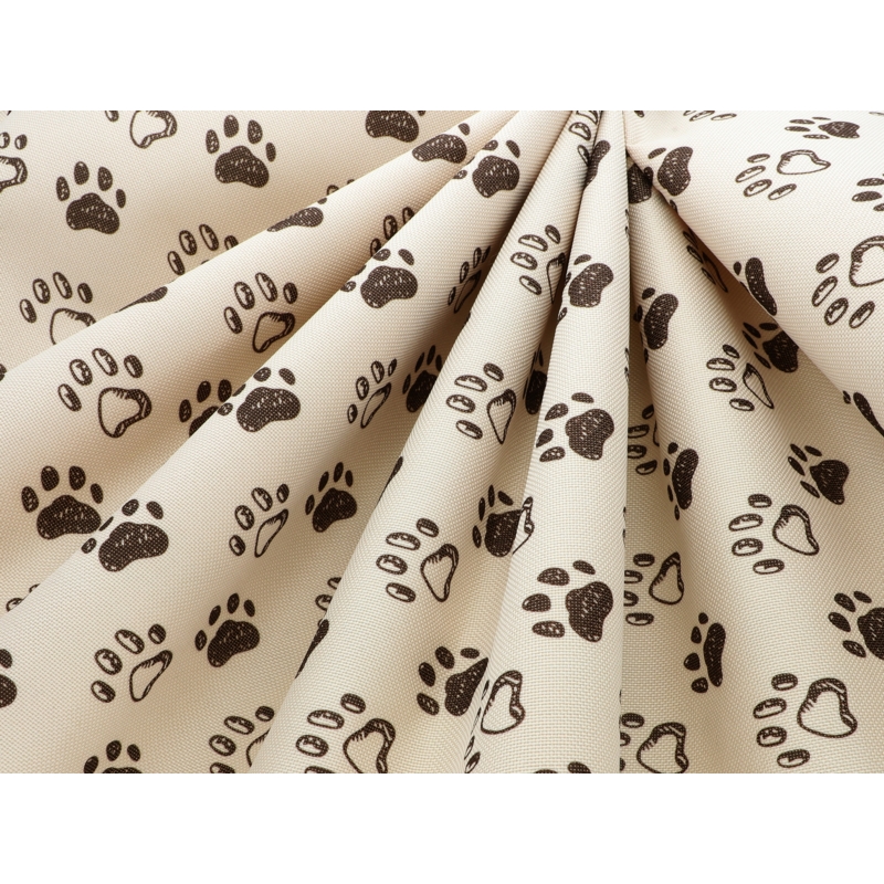 Polyester fabric premium 600d*300d waterproof pvc-d covered&nbspbeige in  foot  146  cm 50 mb