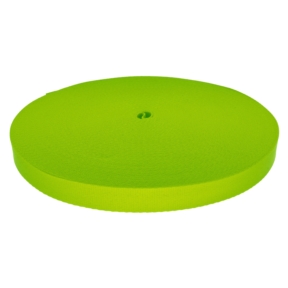 Taśma smyczowa poliestrowa 25 mm/0,9 mm zielony neon (1001)