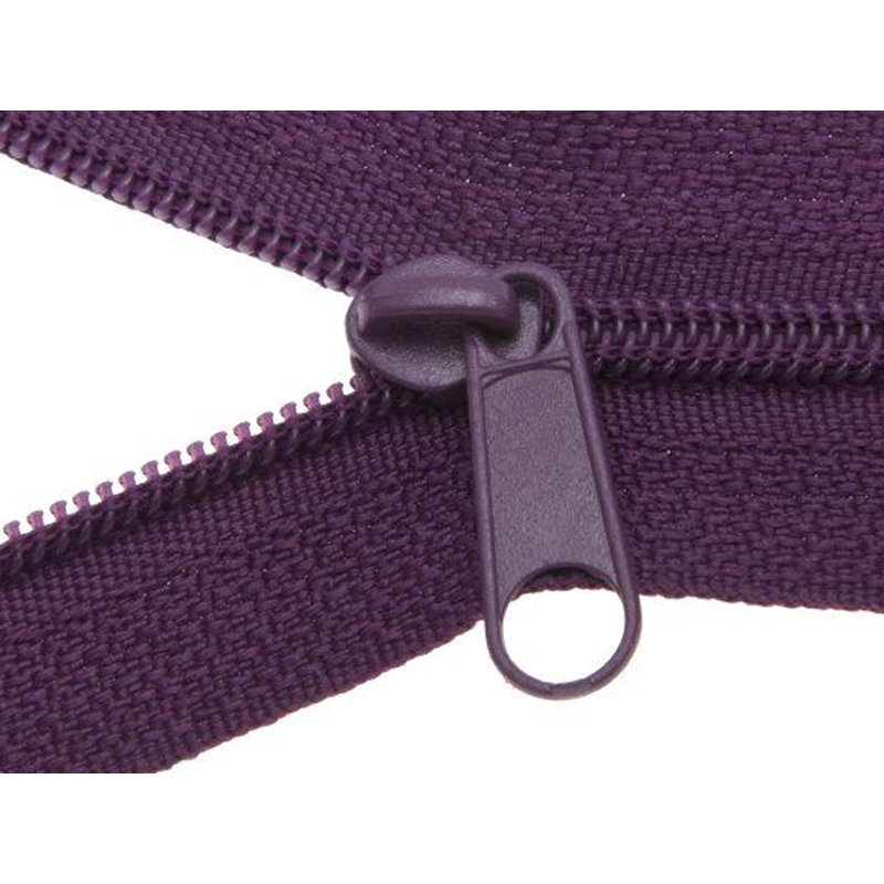SLIDER FOR NYLON ZIPPER TAPES WITH CORD 3 NON LOCK VIOLET 100/500 PCS