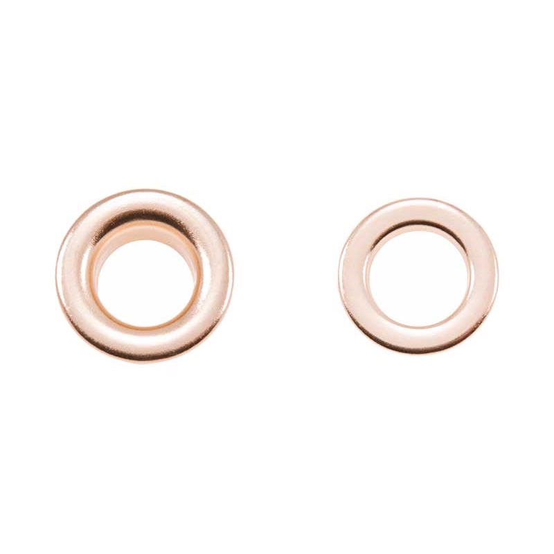 STAINLESS  METAL EYELET WITH GROMMET 13,5/25/8,5 MM GOLD 100 PCS