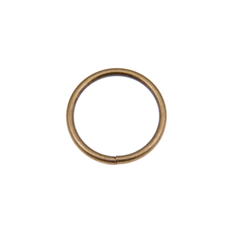 METAL  RING 35/3,5 MM  OLD  GOLD WIRE 100 PCS