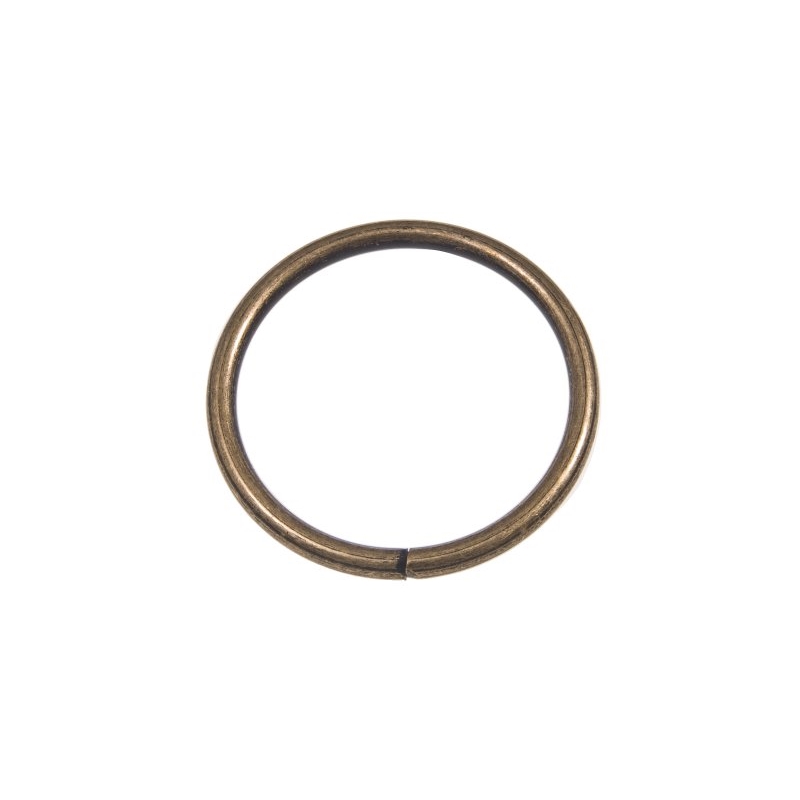 METAL RING 40/4 MM OLD   GOLD WIRE 100 PCS