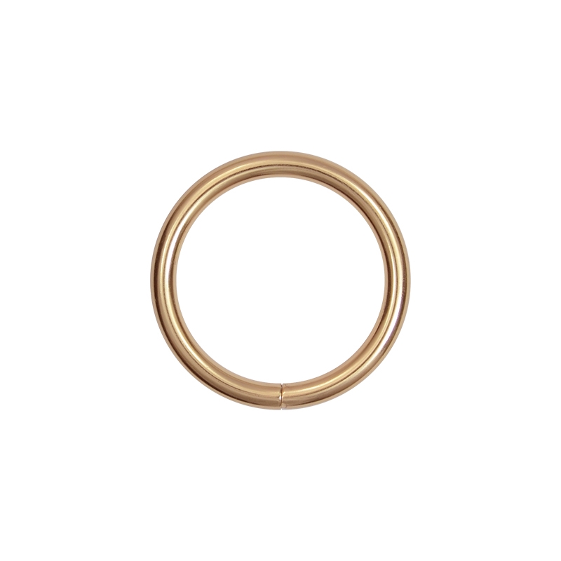 METAL RING 38/5 MM LIGHT GOLD WIRE 100  PCS