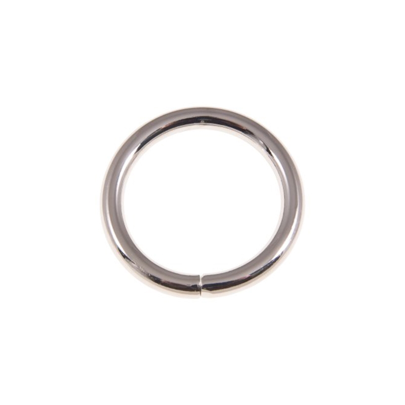 EXTRA     SHINING METAL RING  38/6 MM GLOSSY NICKEL WIRE 50  PCS