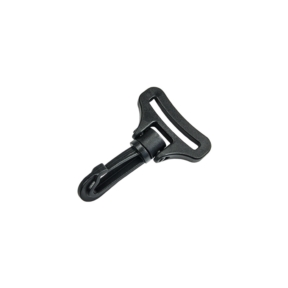 38mm Plastic Bag Strap Snap Hook Clip Fasteners - Black (PK2)