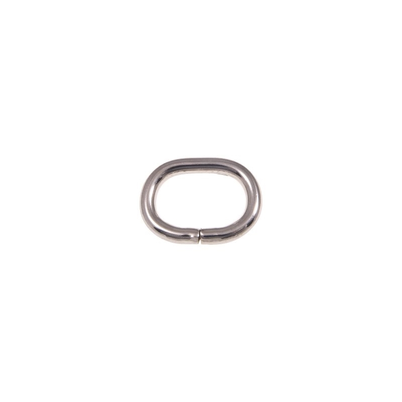 METAL RING (OVAL)  20/14/4 MM NICKEL WIRE  100  PCS