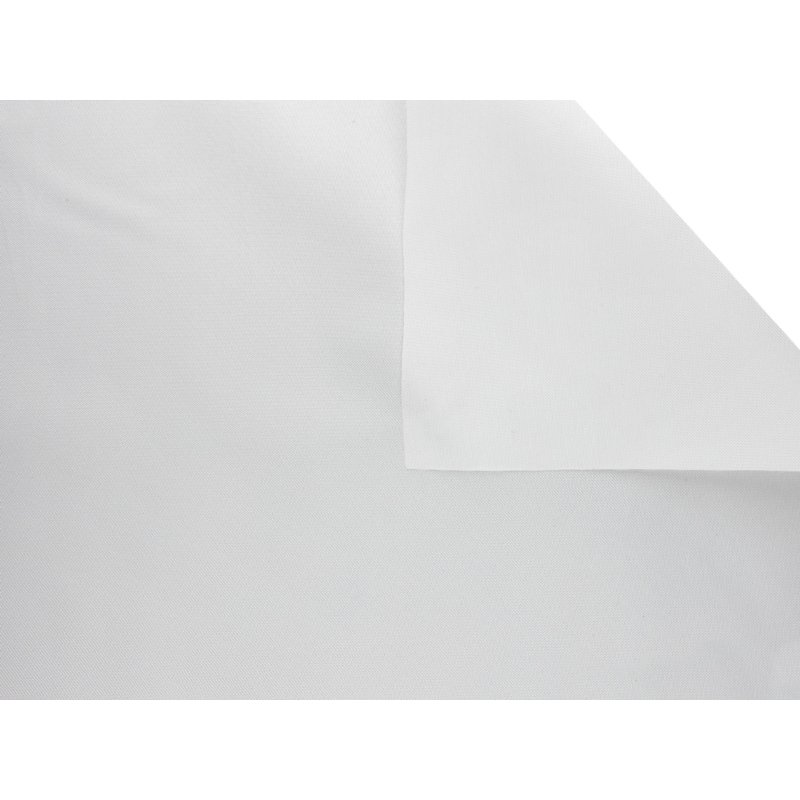 Tkanina poliestrowa oxford 210D PU wodoodporna (501) biała