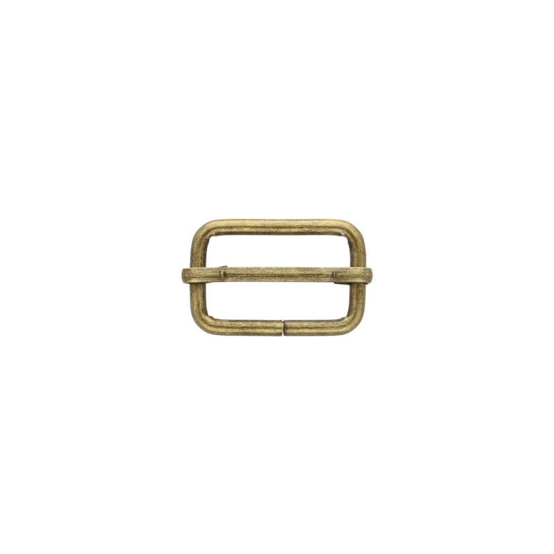 METAL SLIDE BUCKLE 25/15/3 MM&nbspOLD GOLD WIRE   100 PCS