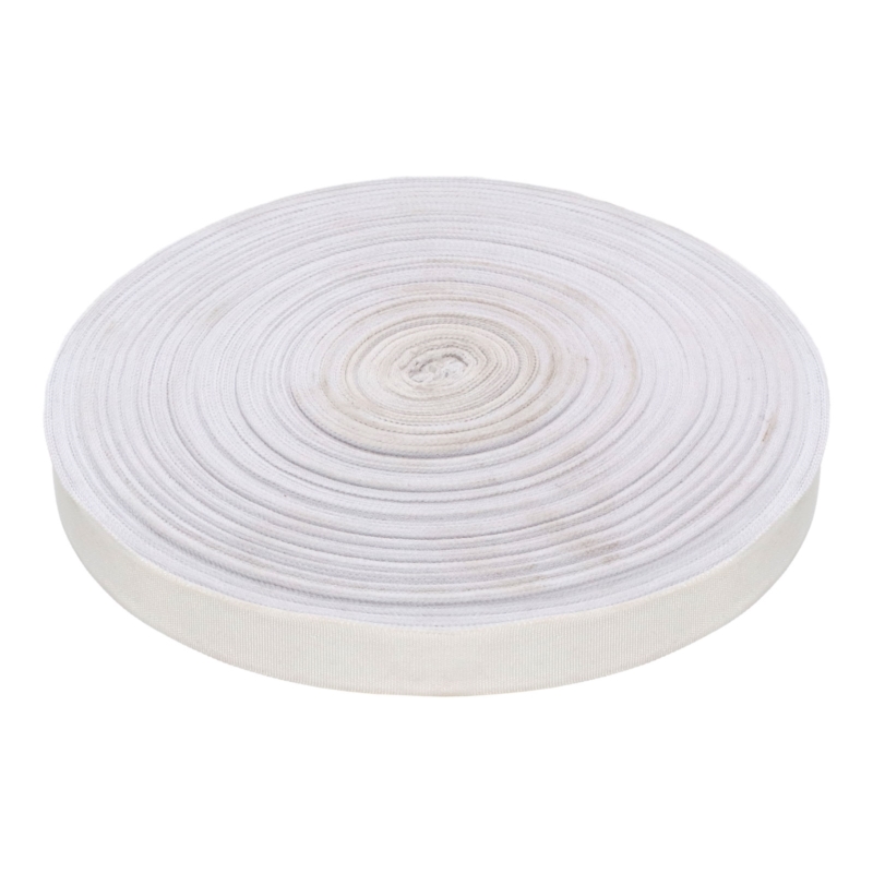 Polyester twill tape 25 mm   white (501) - second-class