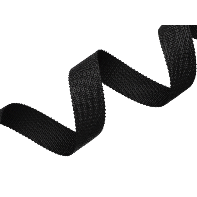 Polyesterová páska Roto 25 mm černá (580)