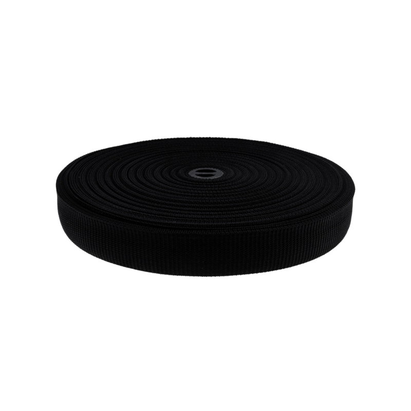 Polyester tape   Roto 38 mm black (580)