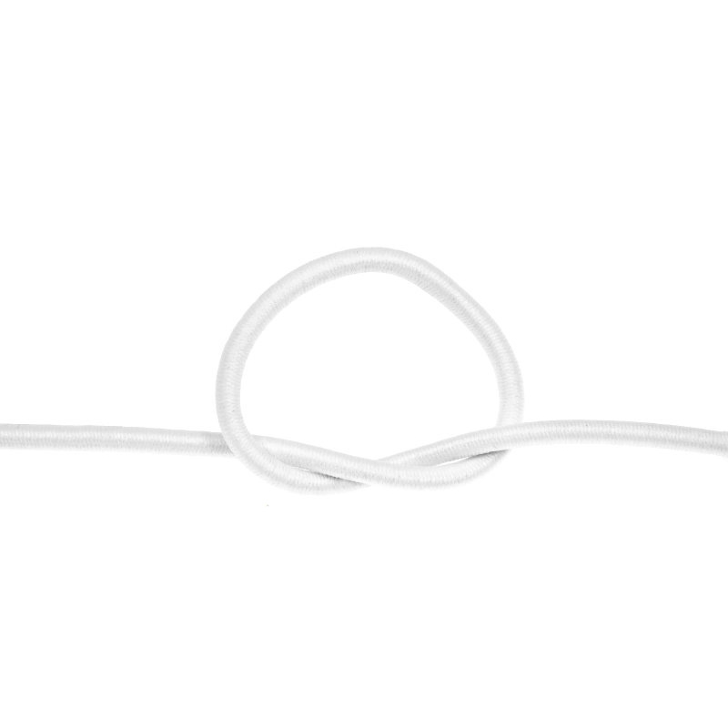 ELASTIC CORD 4 MM WHITE 501 POLYESTER 100  MB
