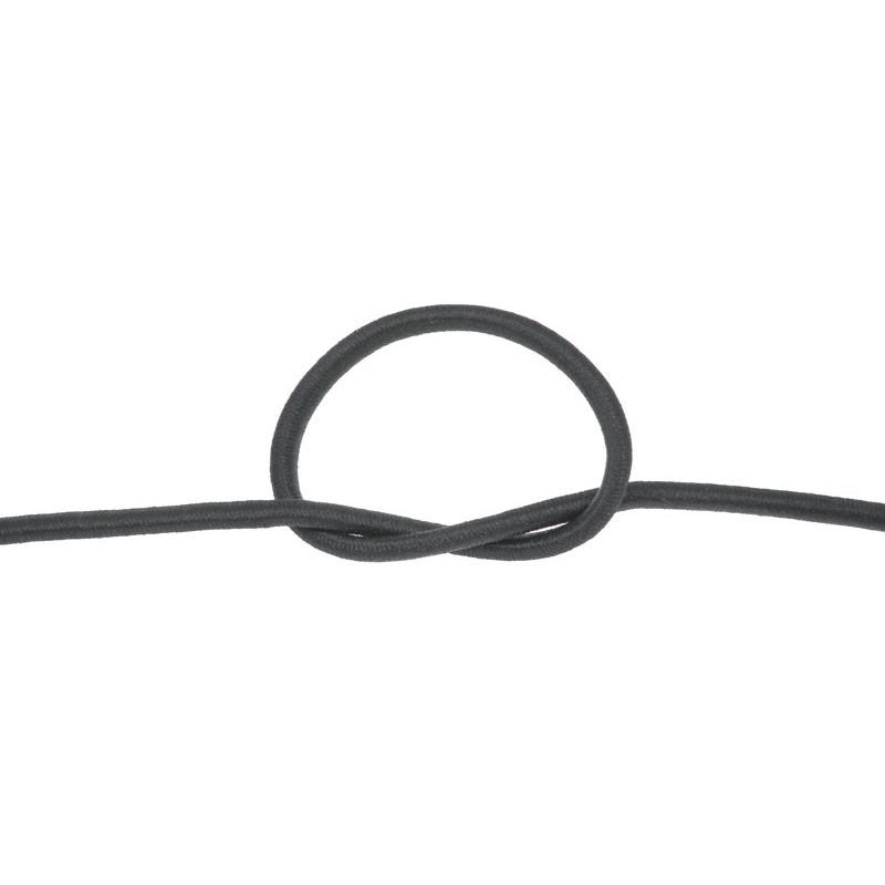 ELASTIC CORD 5 MM GRAPHITE  301 POLYESTER 50  MB