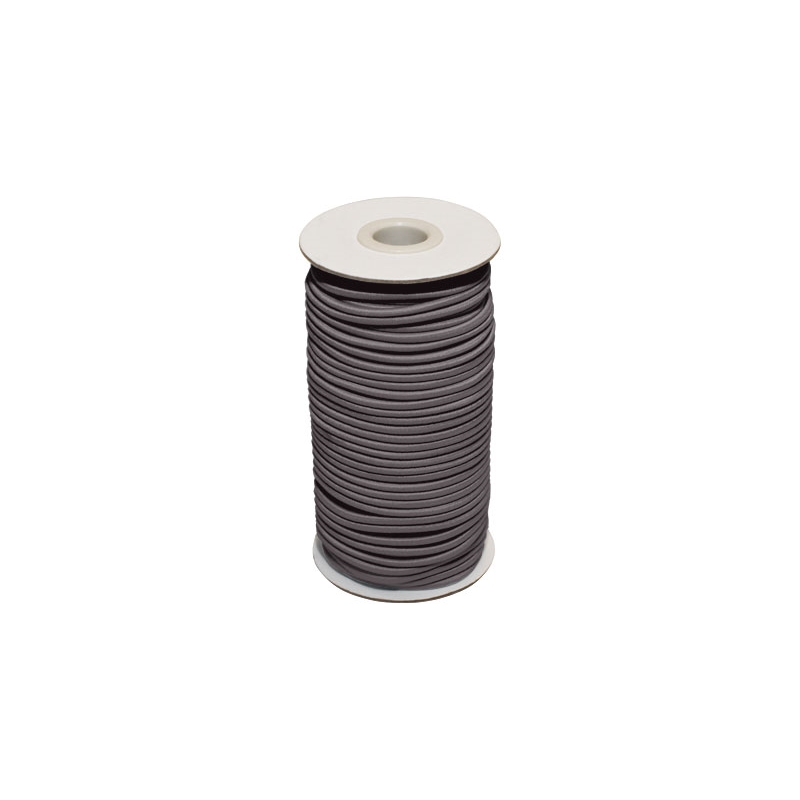 ELASTIC CORD 2 MM GRAPHITE   301 POLYESTER 50 MB