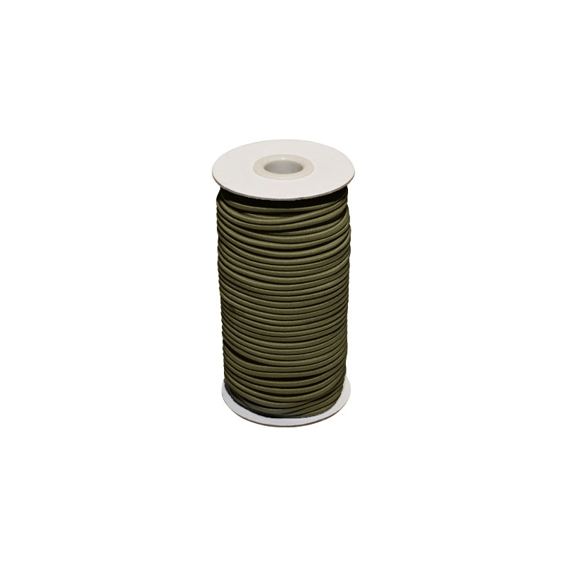 ELASTIC CORD 2 MM OLIVE    301 POLYESTER 50 MB