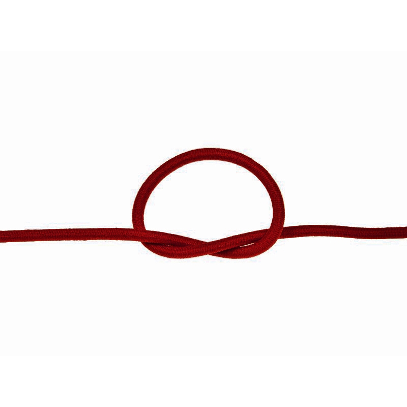 ELASTIC CORD 2 MM DARK RED 171/2 POLYESTER 50   MB