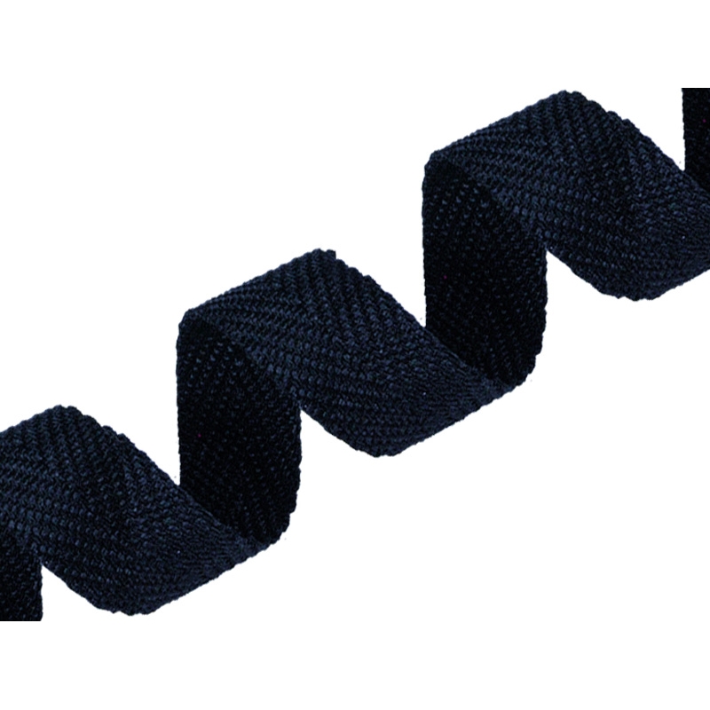 Herringbone twill tape 25 mm/1,35 mm (058) navy blue