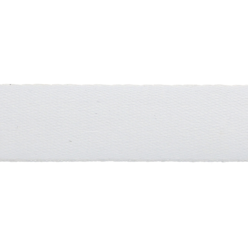 Taśma smyczowa sublimacyjna poliestrowa 25 mm/0,9 mm biała  (501)