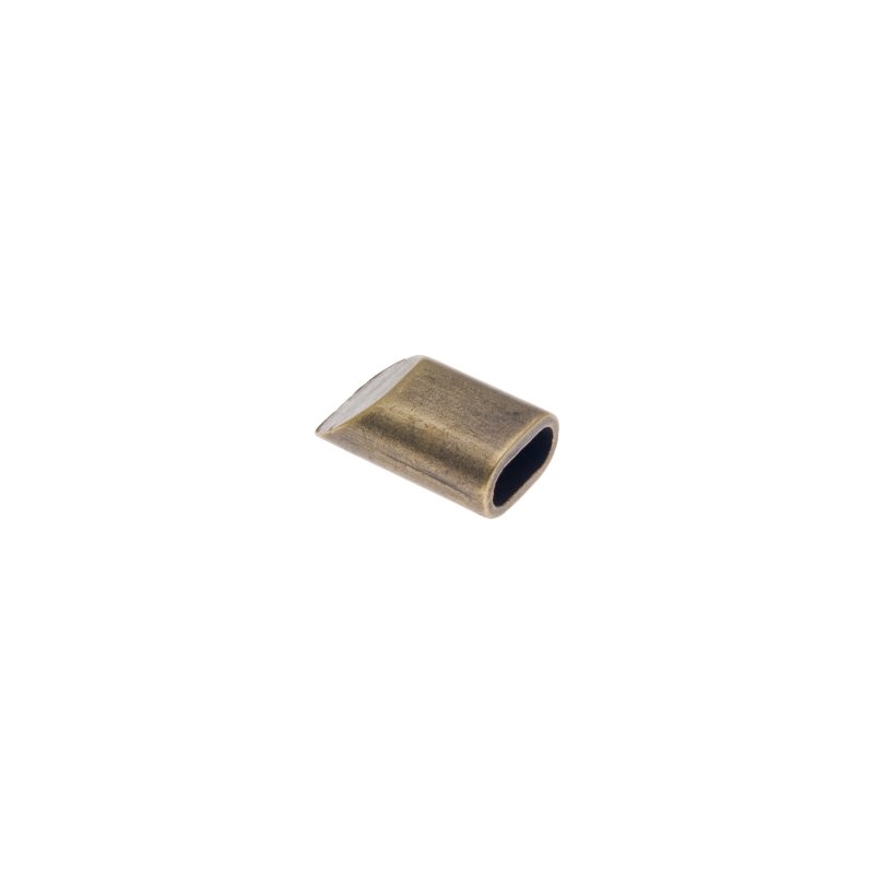 Metal fitting for zip tape old gold 500 pcs