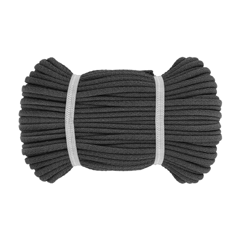 COTTON TWINE 1610 ANTHRACITE 8 MM 50 MB