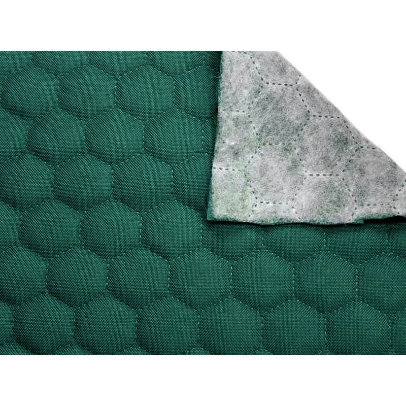 QUILTED POLYESTER FABRIC OXFORD 600D PU*2 WATERPROOF HONEYCOMB (906) TURQUOISE 160 CM 25 MB