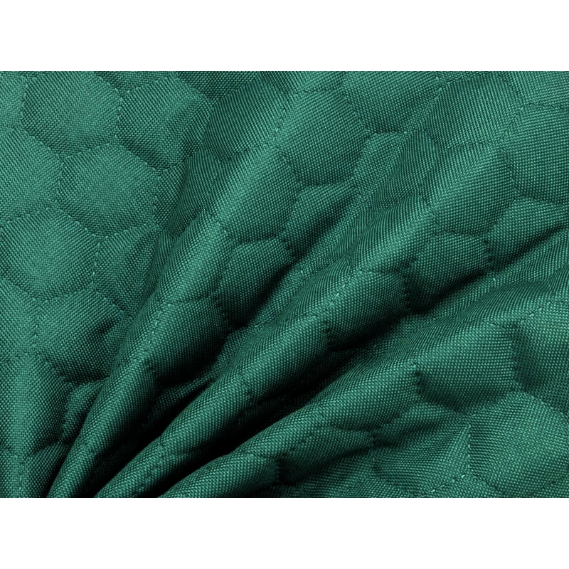 QUILTED  POLYESTER FABRIC OXFORD 600D PU*2 WATERPROOF HONEYCOMB (906) TURQUOISE  160 CM MB