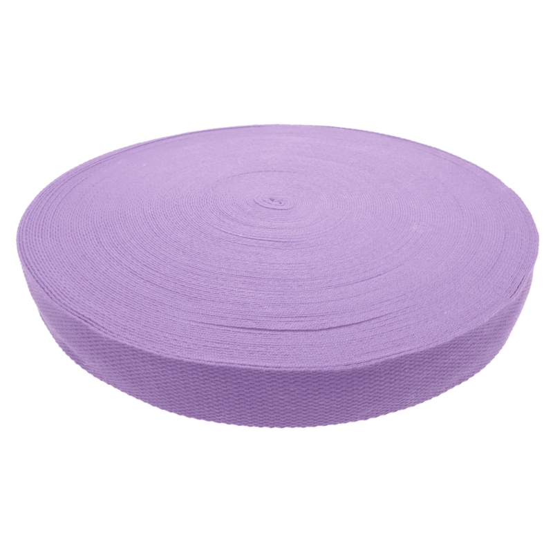 Polycotton webbing 32  mm/1,4&nbsplight purple 663 pp 50 yd