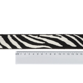 Taśma nośna polycotton 38 mm zebra