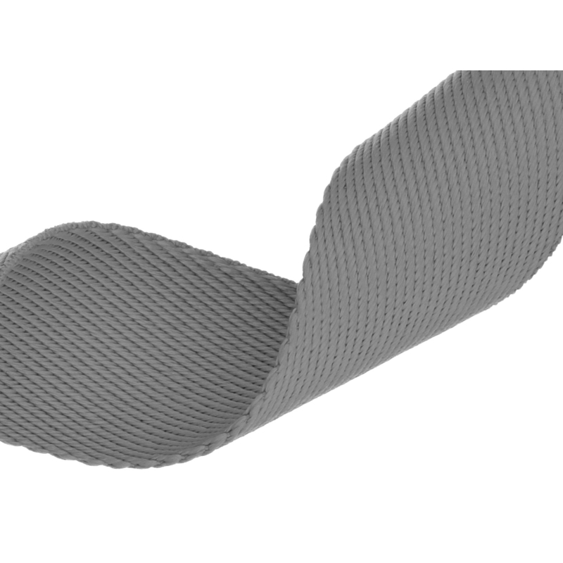 Polycotton webbing 38 mm/1,6 mm (+/-5%) C134 grey 50 yd