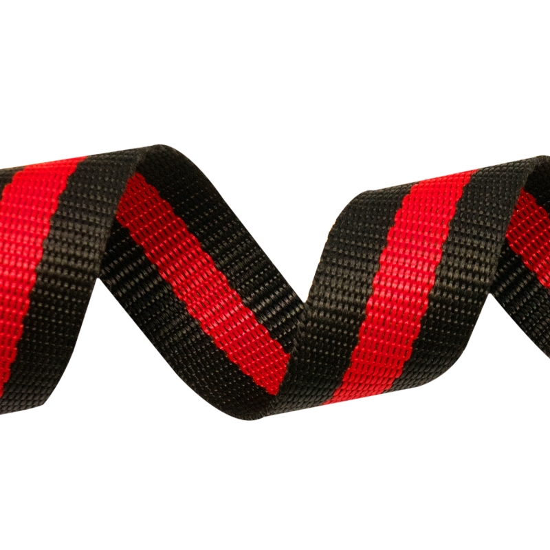 WEBBING TWO-TONE 40 MM BLACK-RED&nbspPP 50  MB