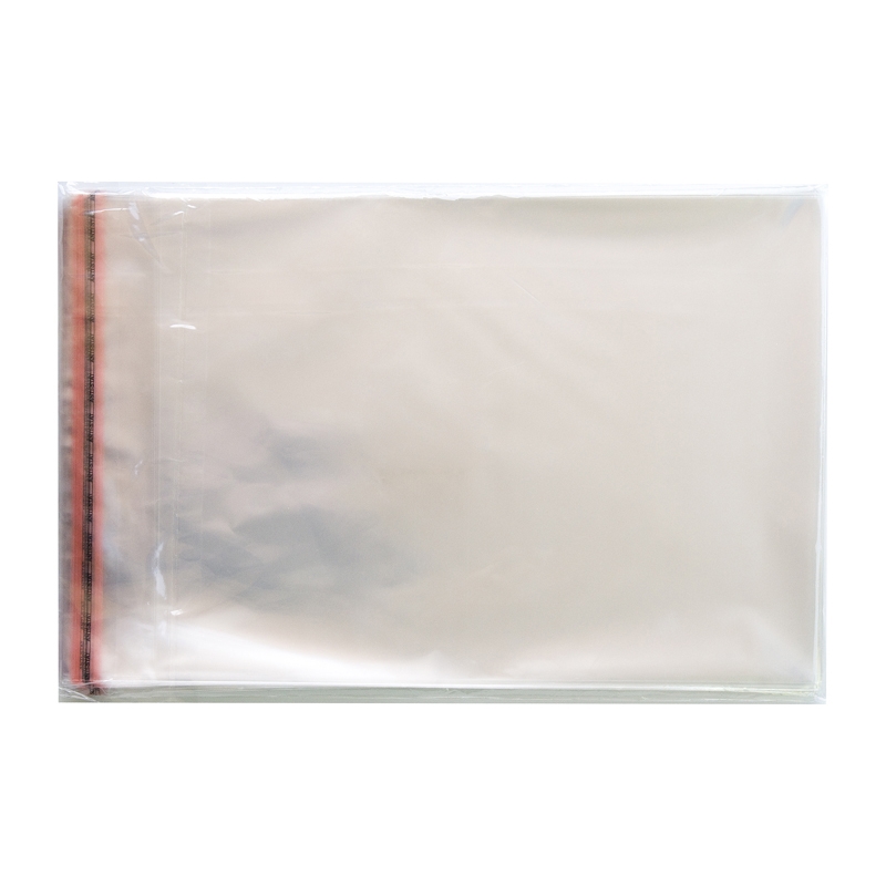 Torby foliowe z paskiem klejącym 20*25/30 cm