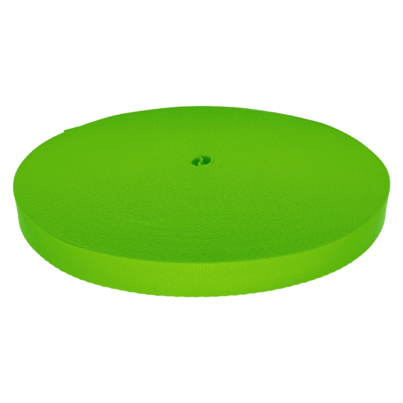 Taśma smyczowa poliestrowa 15 mm/1,1 mm zielona (042)