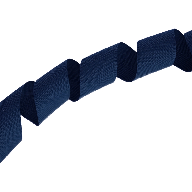 Herringbone twill tape 30 mm/0,8 mm navy blue (919)