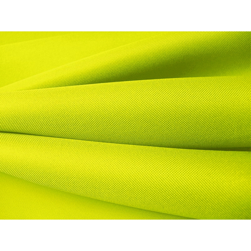 Polyester fabric premium 600d*300d waterproof pvc-d covered yellow  neon&nbsp1003 150 cm 50 mb
