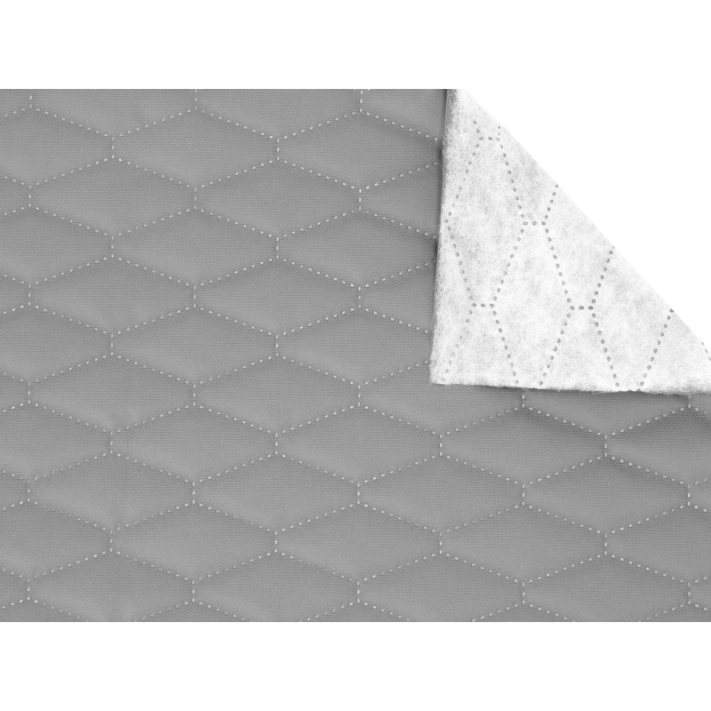 Quilted polyester fabric Oxford 600d pu*2 waterproof (336) light grey 160 cm 25 mb