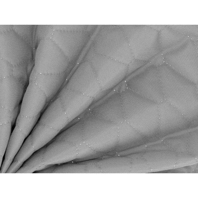 Quilted polyester fabric Oxford 600d pu*2 waterproof (336) light grey 160 cm 25 mb